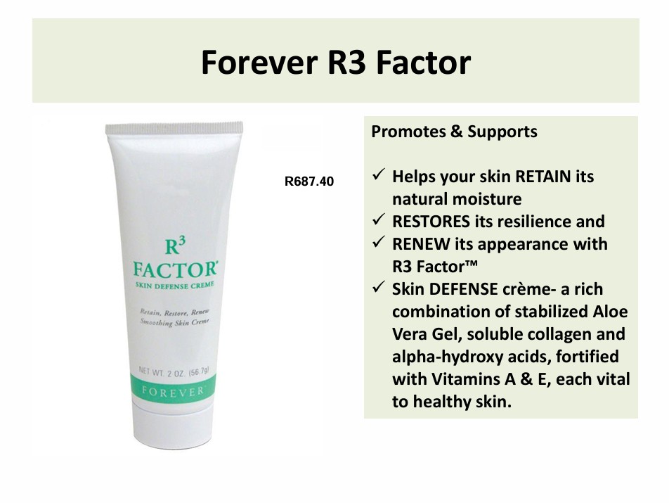 Forever R3 Factor